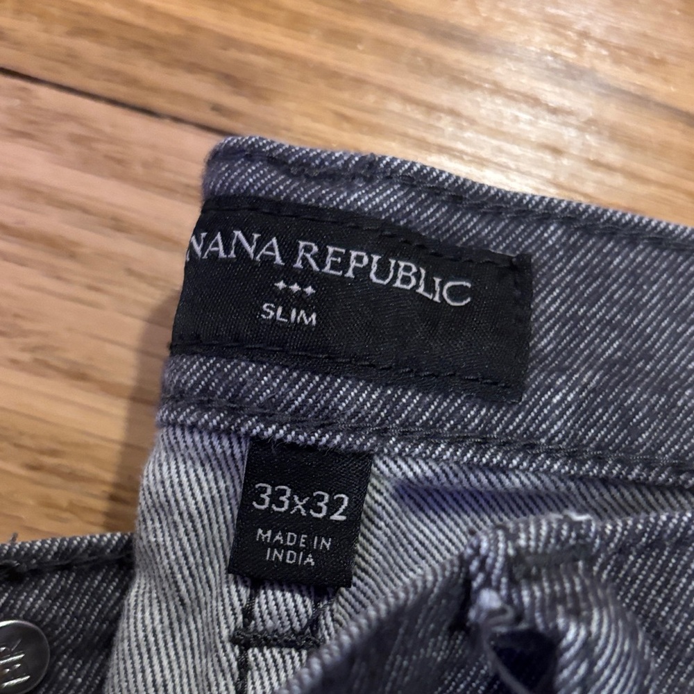 Express, Banana Republic(2) and Haggar Men's Chinos in Blue, Gray, and Black - Picture 4 of 5